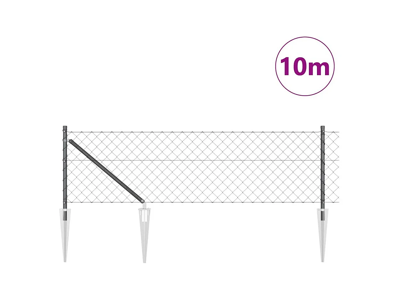 Bedframe met LED zonder matras grijs kunstleer 90x200 cm