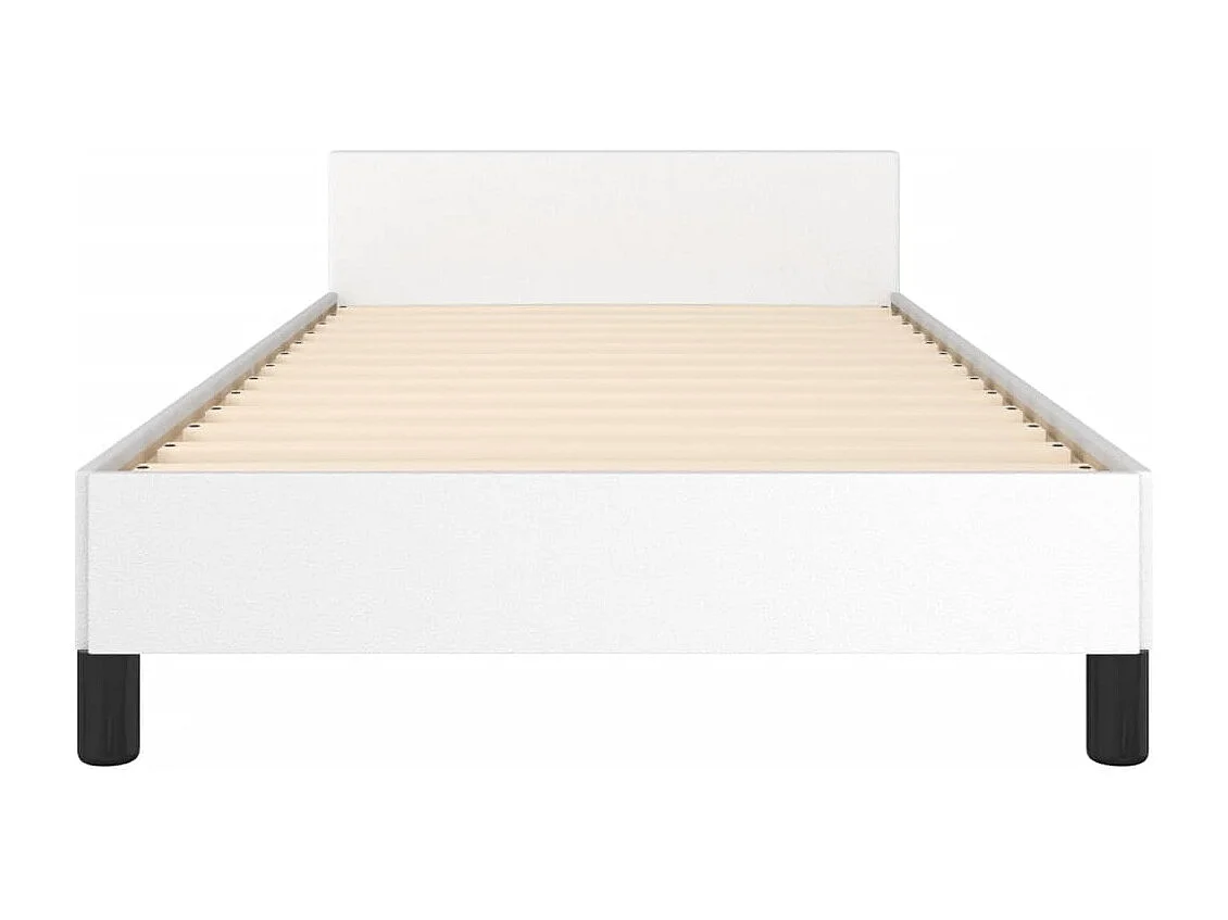 Struttura letto senza materasso bianco 100x200 cm similpelle