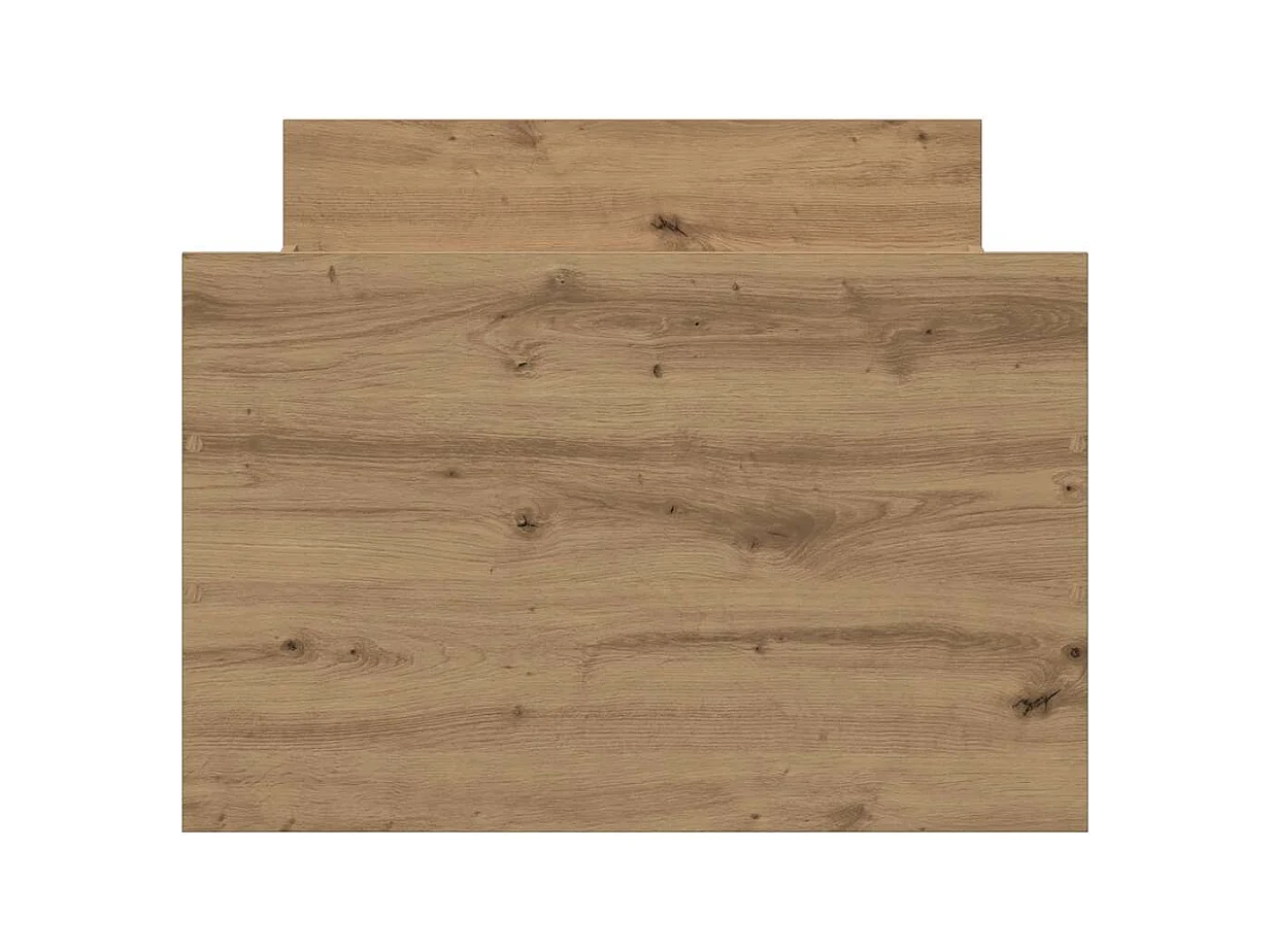 Cadre de lit sans matelas chêne artisanal 100x200 cm