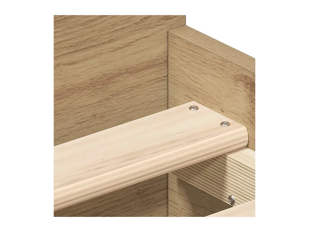 Cadre de lit sans matelas chêne artisanal 100x200 cm