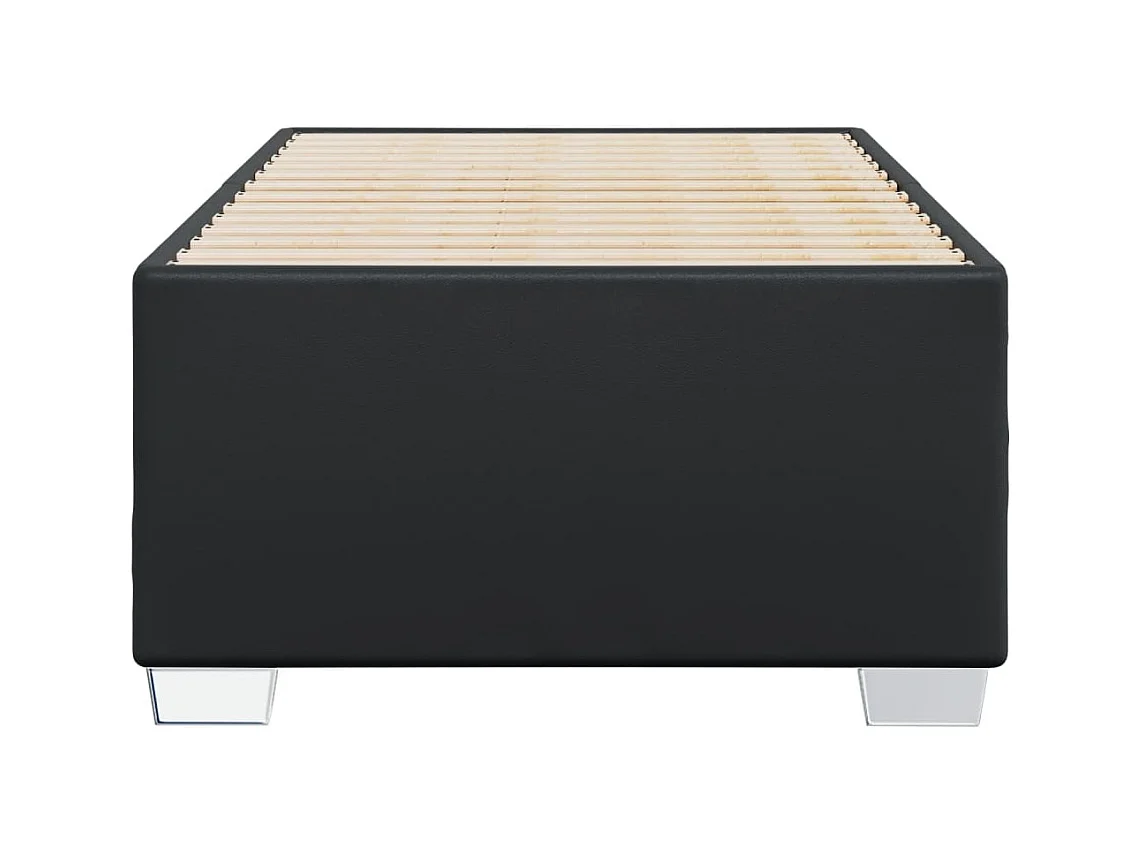 Struttura letto senza materasso nero 100x200 cm similpelle