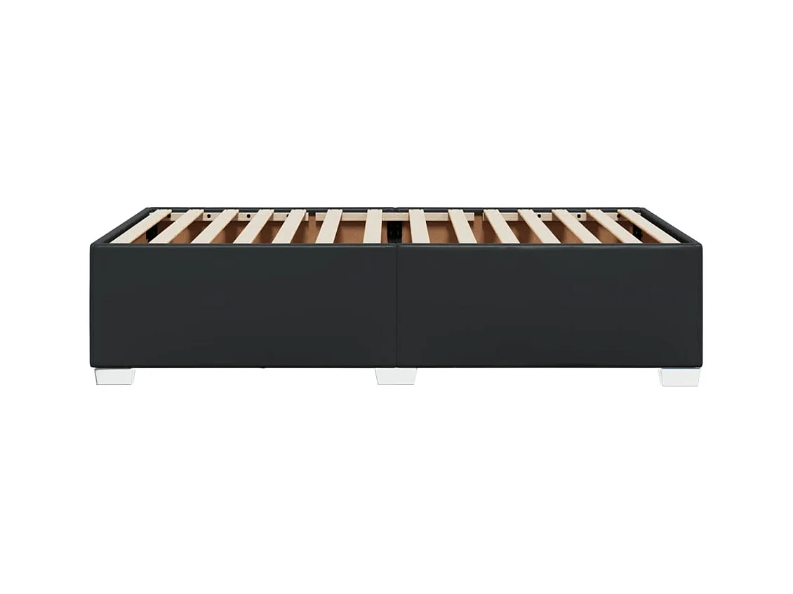 Struttura letto senza materasso nero 100x200 cm similpelle