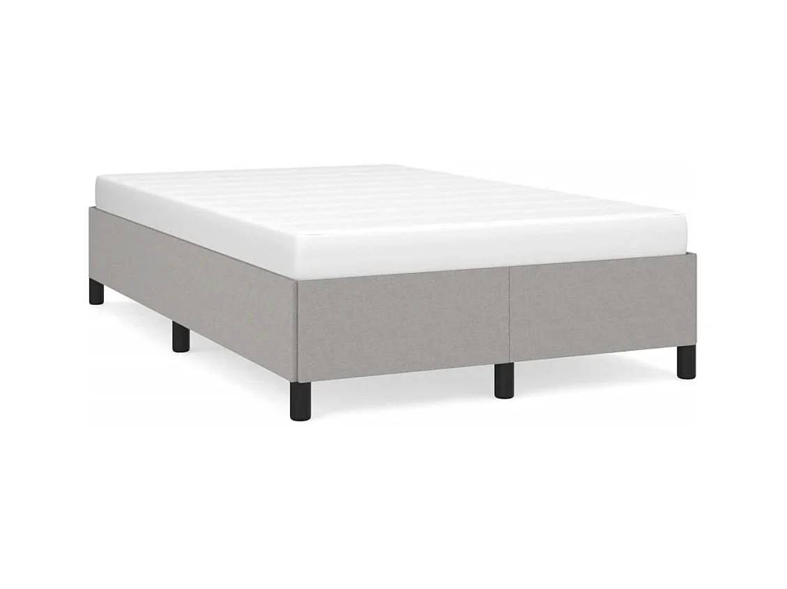 Bedframe zonder matras lichtgrijs 120x190 cm stof