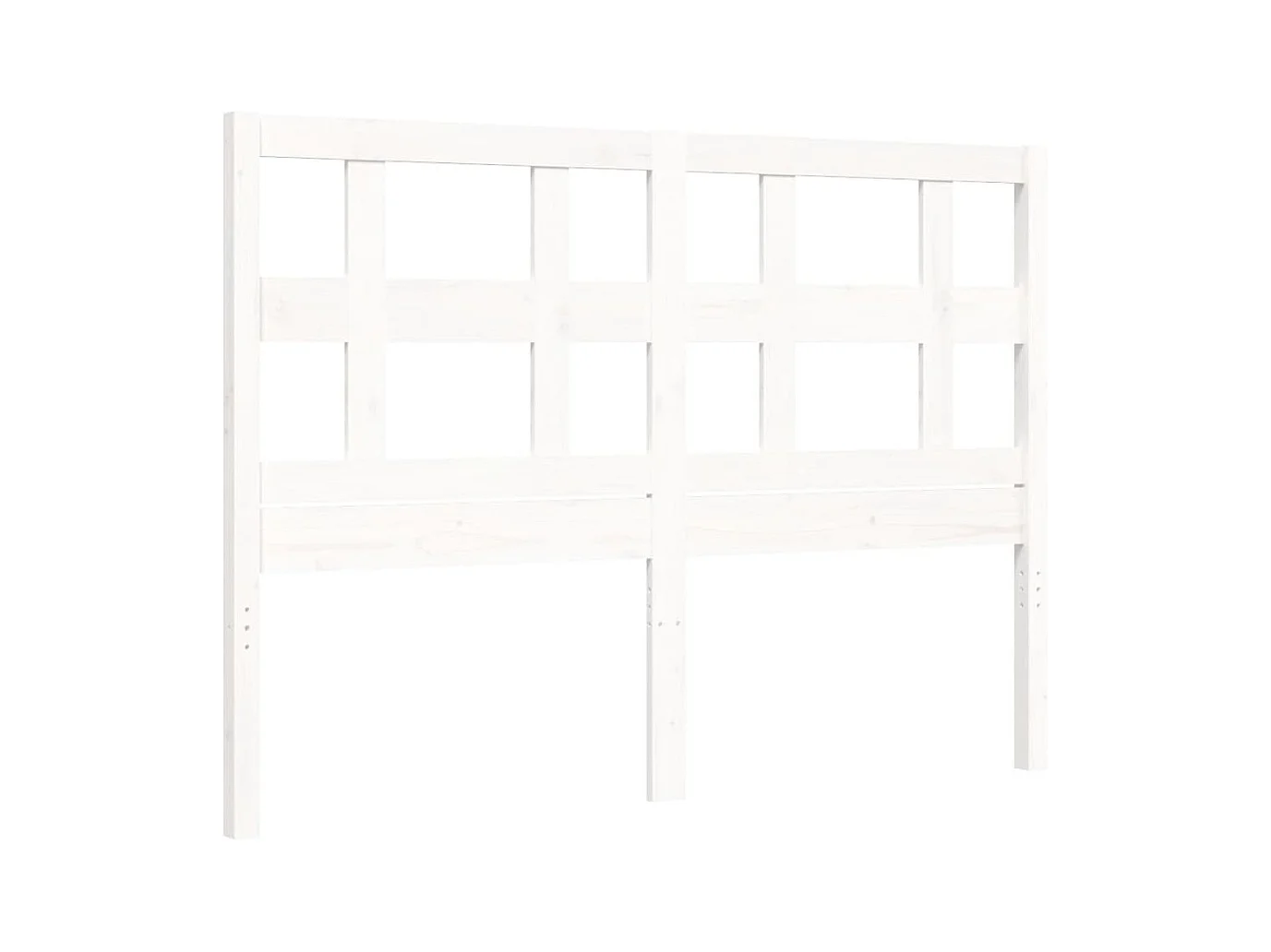 Bedframe zonder matras wit 140x200 cm massief hout