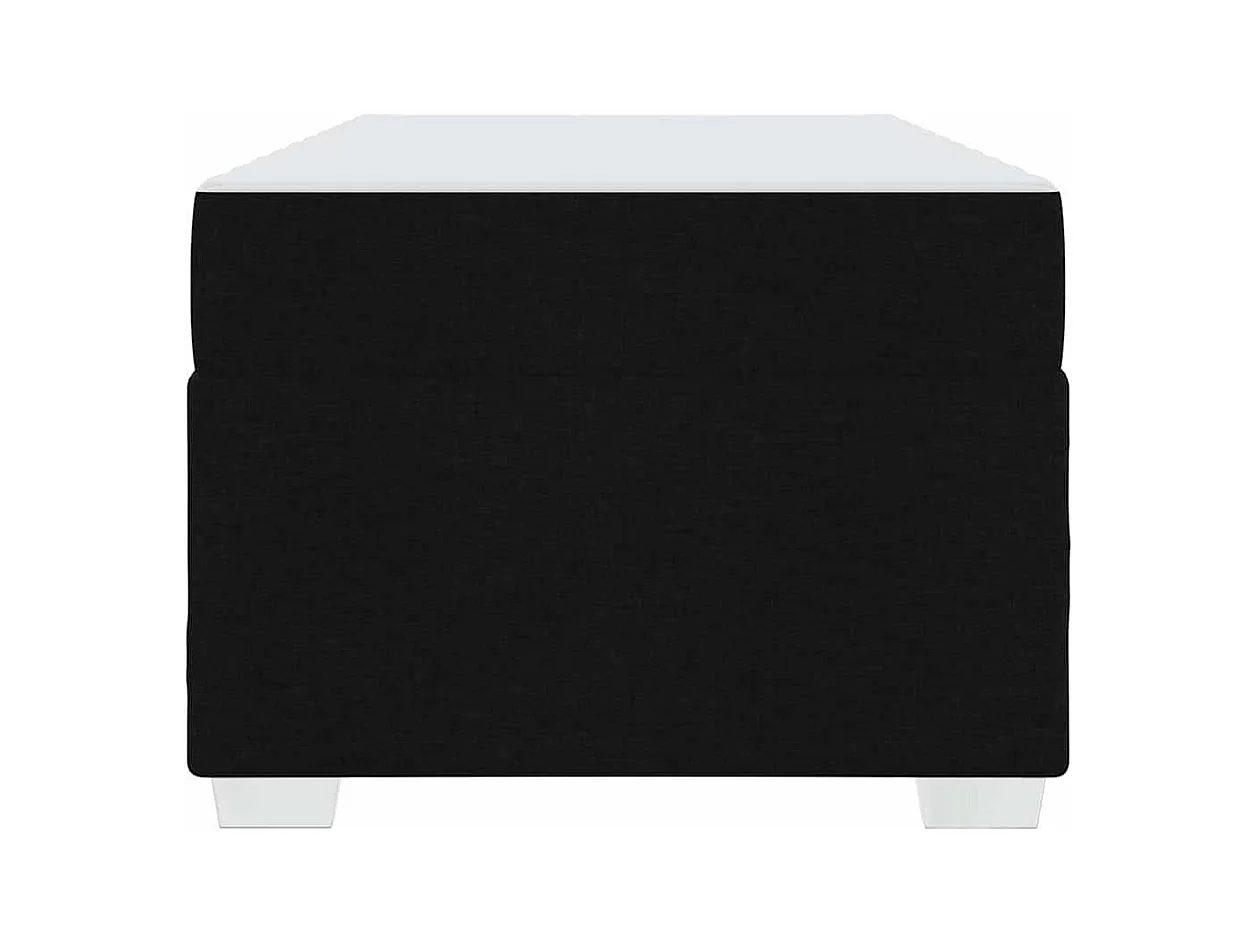 Zwarte bedframe 90 x 190 cm stof