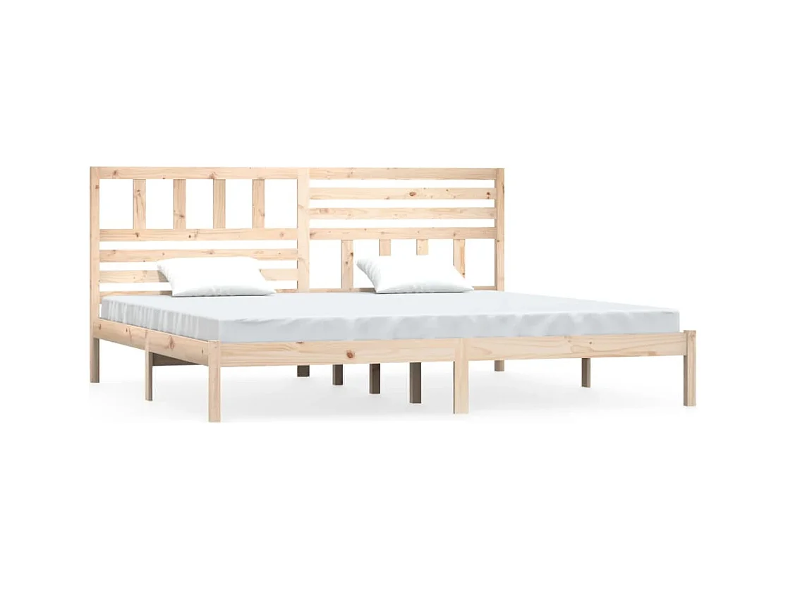 Bedframe zonder matras massief grenenhout 200x200 cm