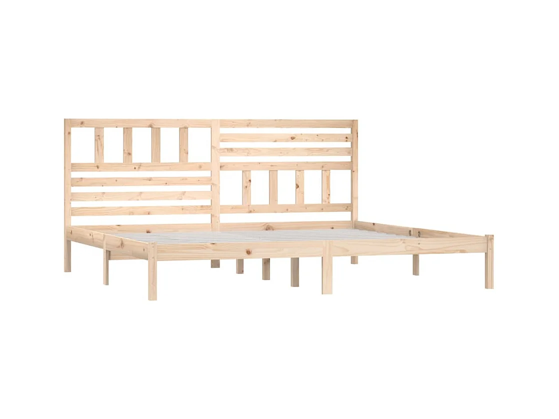 Bedframe zonder matras massief grenenhout 200x200 cm