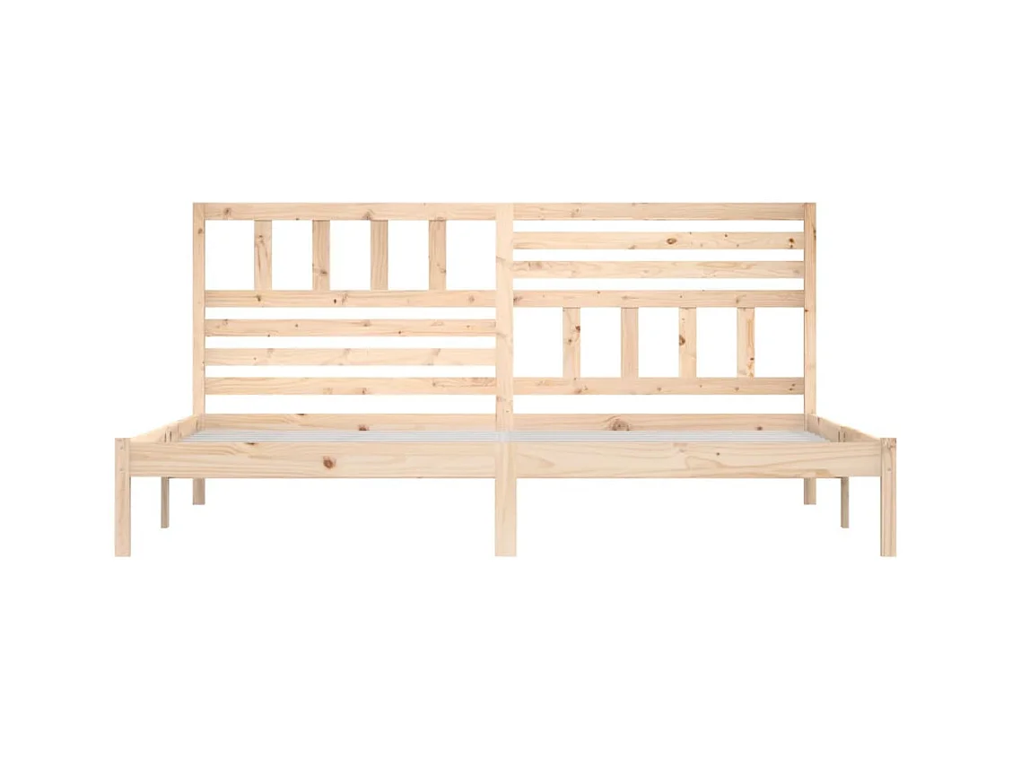 Bedframe zonder matras massief grenenhout 200x200 cm