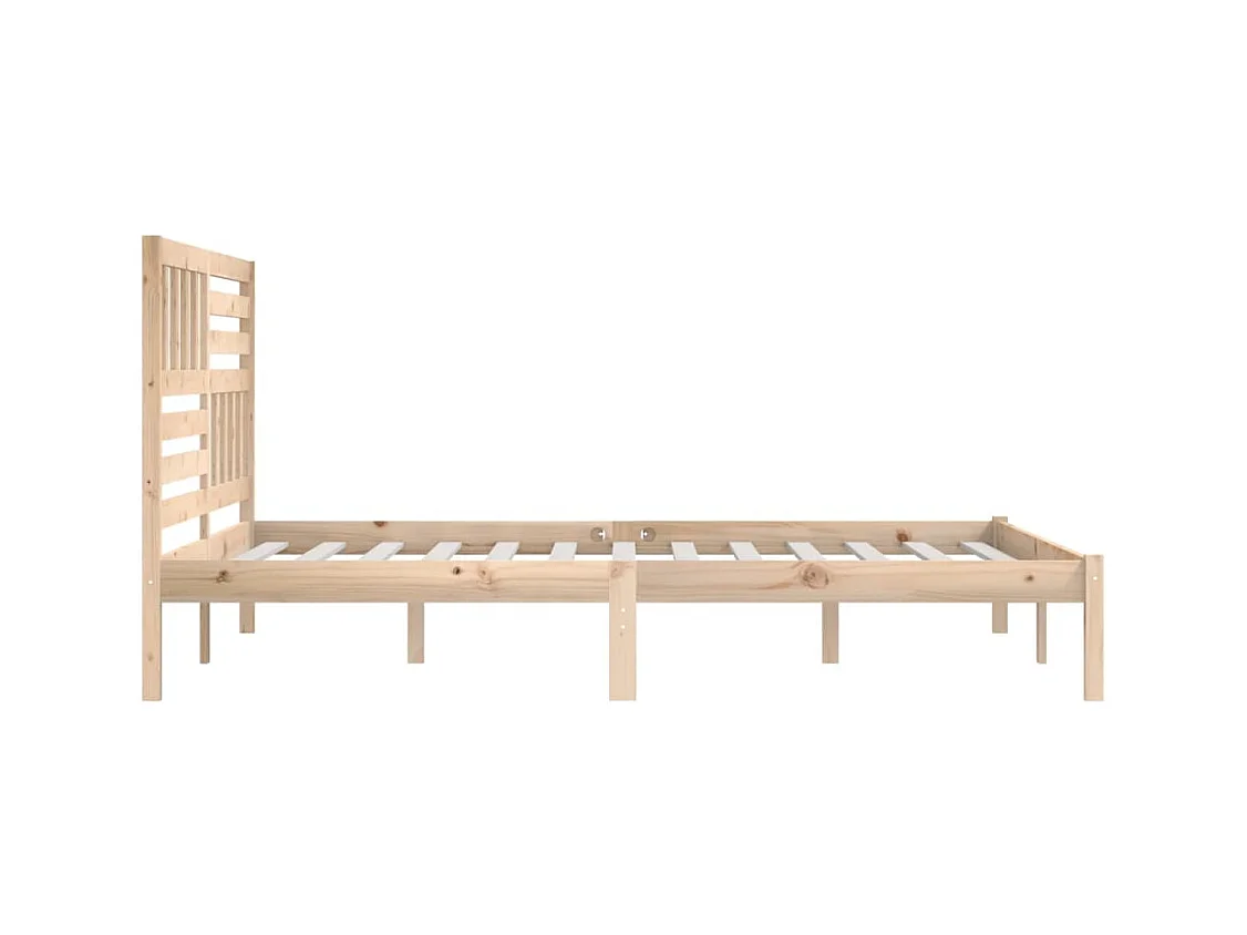 Bedframe zonder matras massief grenenhout 200x200 cm