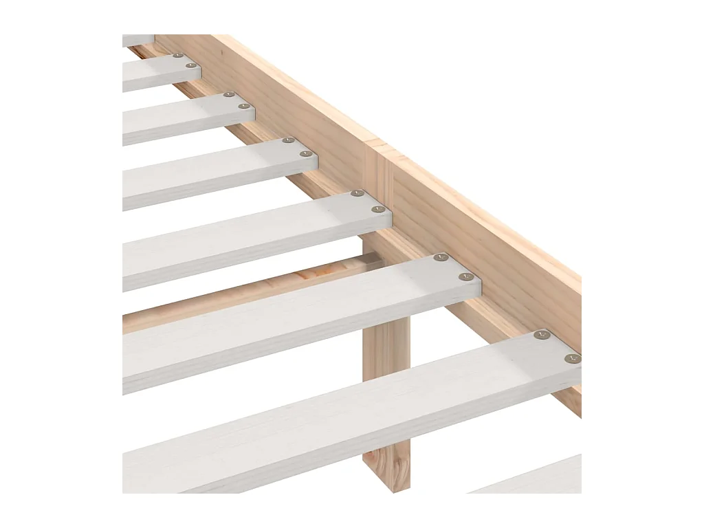 Bedframe zonder matras massief grenenhout 200x200 cm