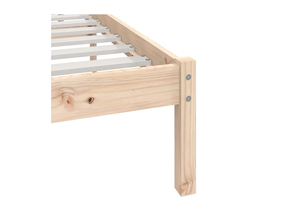 Bedframe zonder matras massief grenenhout 200x200 cm
