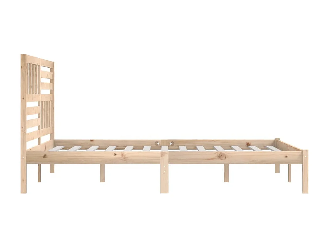 Cadre de lit sans matelas bois massif de pin 200x200 cm