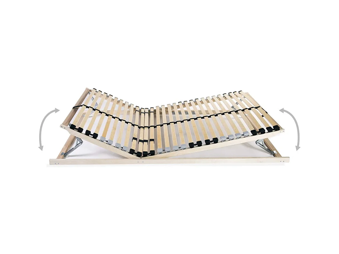 Lattenbodems zonder matras 2 stuks met 28 latten 90x200 cm