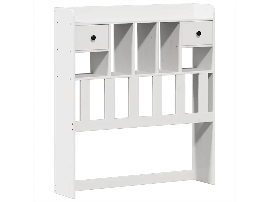 Cadre de lit sans matelas blanc 90x200 cm bois de pin massif