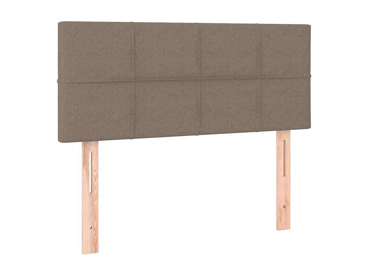 Lattenbodem met matras Taupe 80x200 cm Stof