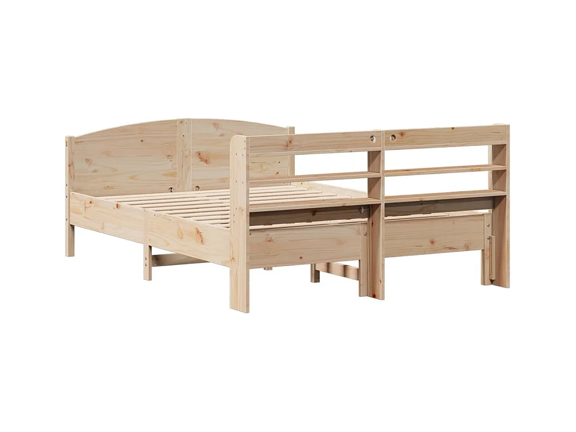 Bedframe zonder matras 140x190 cm massief grenenhout