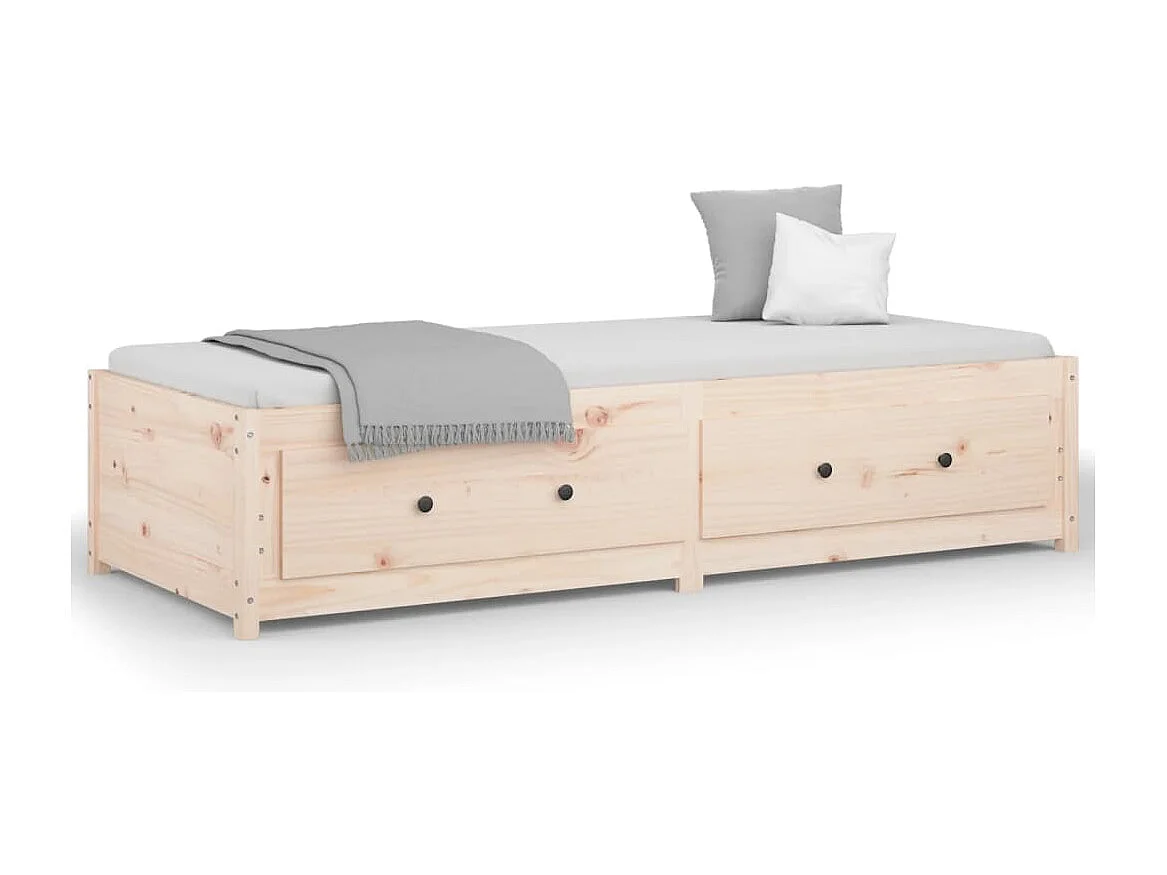 Tagesbett 75x190 cm Kleines Einzelbett Massivholz Kiefer