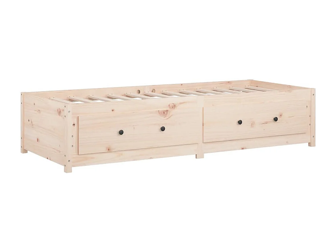 Tagesbett 75x190 cm Kleines Einzelbett Massivholz Kiefer
