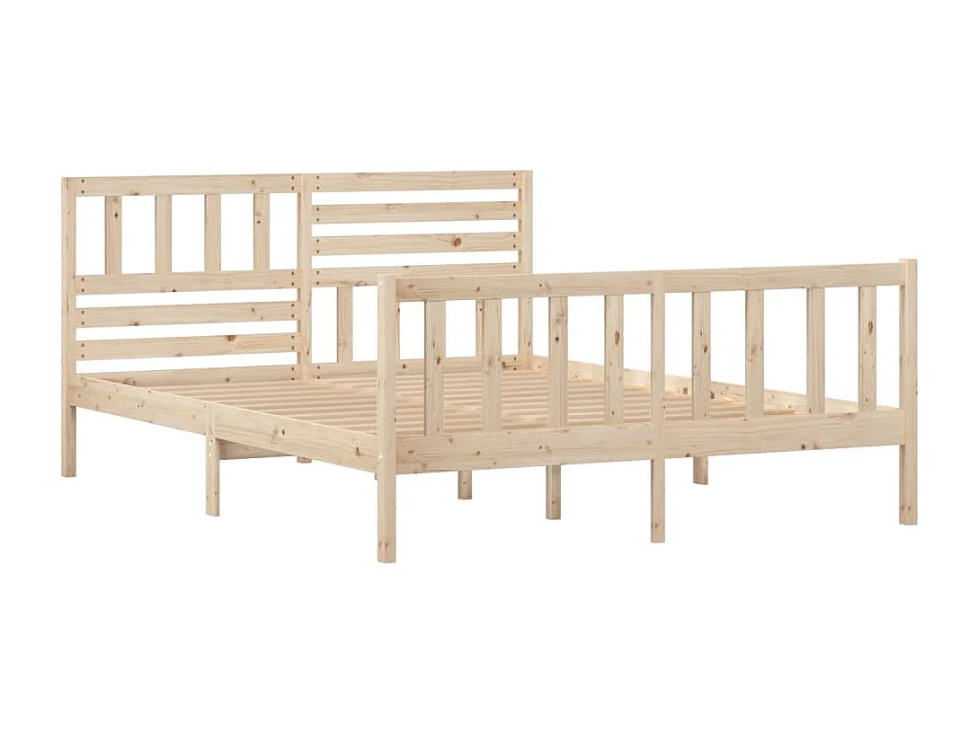 Bedframe van massief hout zonder matras