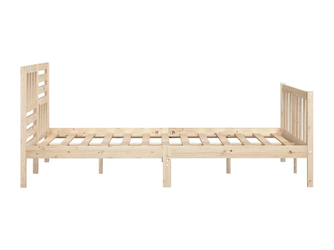 Bedframe van massief hout zonder matras