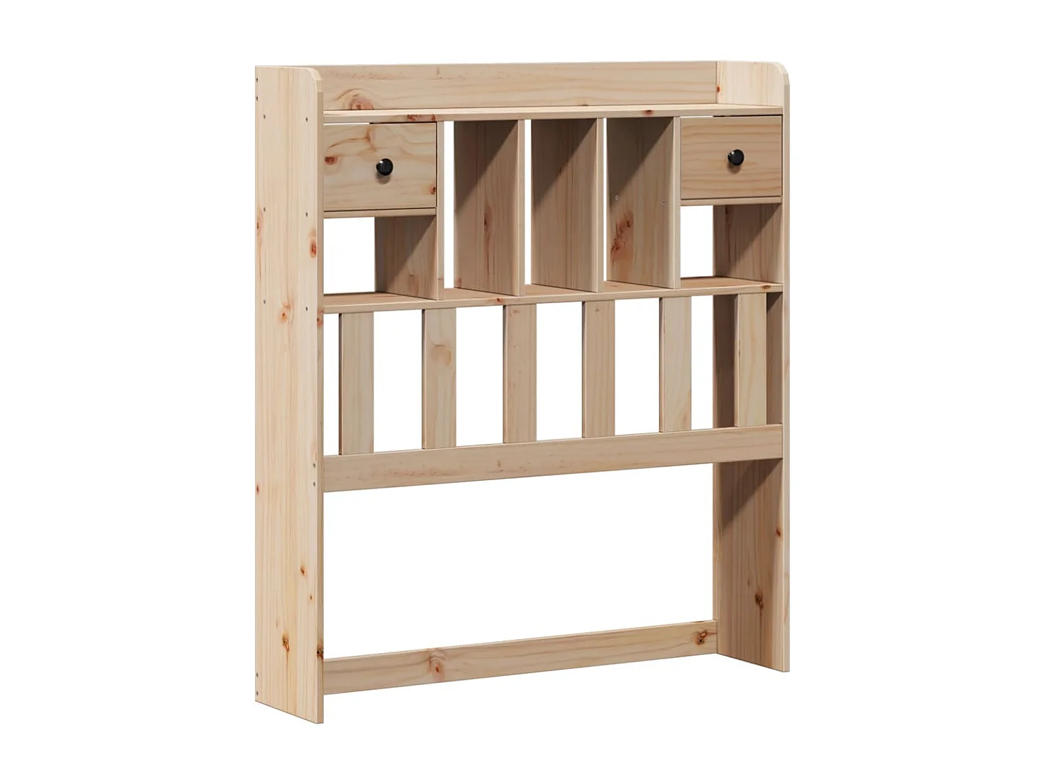 Bibliotheekbed zonder matras 90x190 cm massief grenenhout