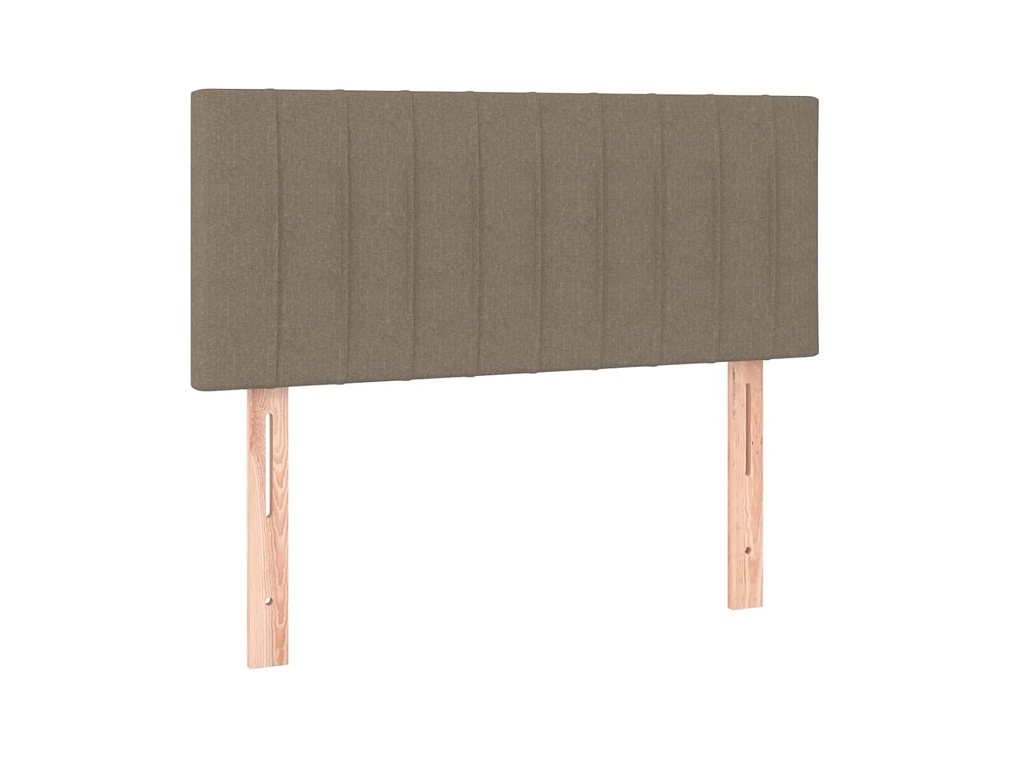 Sommier à lattes de lit avec matelas Taupe 100x200 cm Tissu