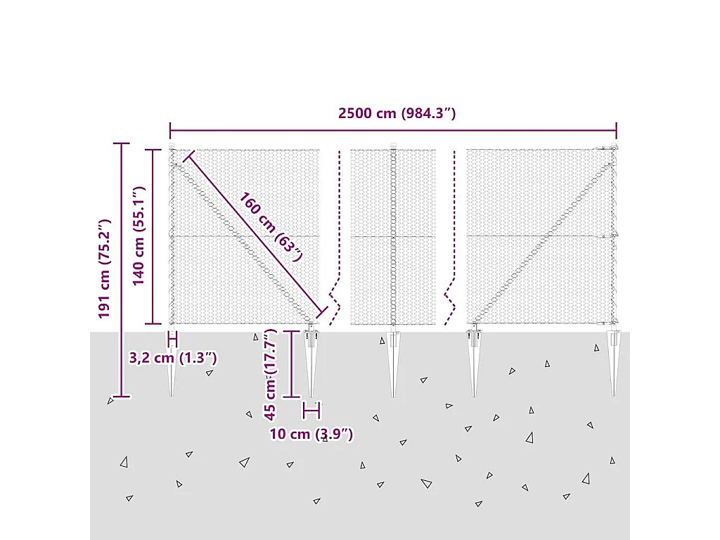 Lattenbodem met matras Crème 90x200 cm Stof
