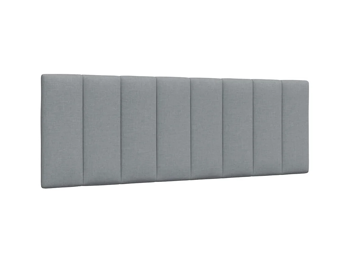 Struttura letto senza materasso tessuto grigio chiaro 140x200 cm