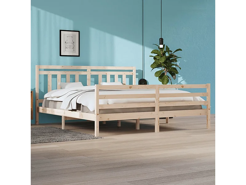 Struttura letto senza materasso 200x200 cm in legno massello