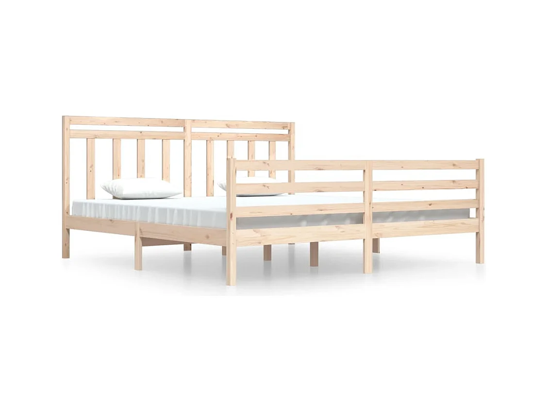 Struttura letto senza materasso 200x200 cm in legno massello