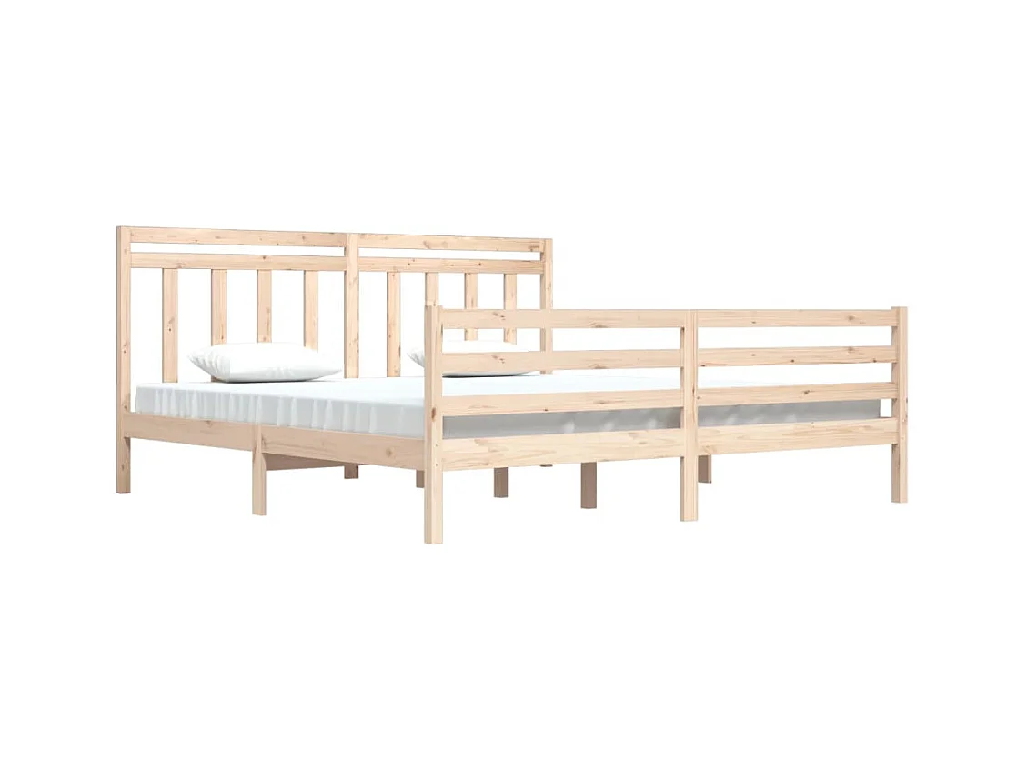 Struttura letto senza materasso 200x200 cm in legno massello