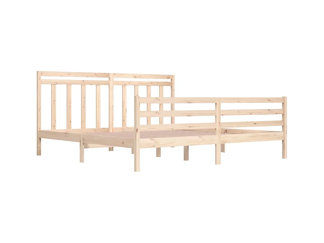 Struttura letto senza materasso 200x200 cm in legno massello