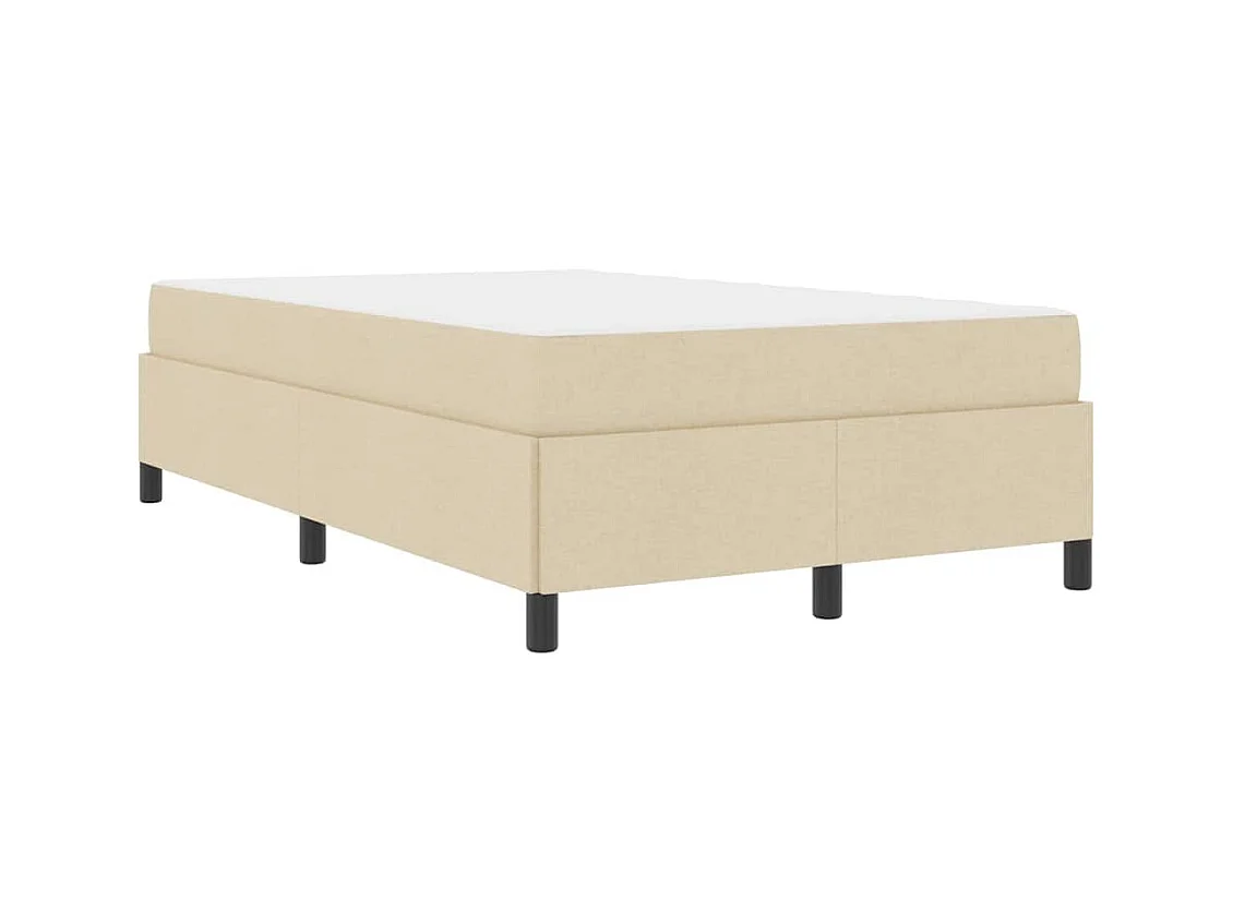 Crème en zwart boxspringbed 120 x 200 cm