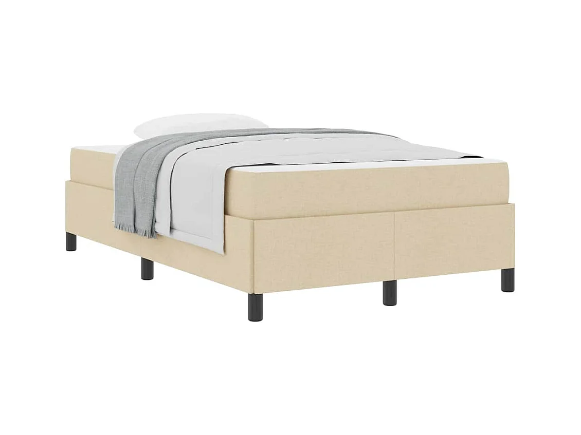 Crème en zwart boxspringbed 120 x 200 cm