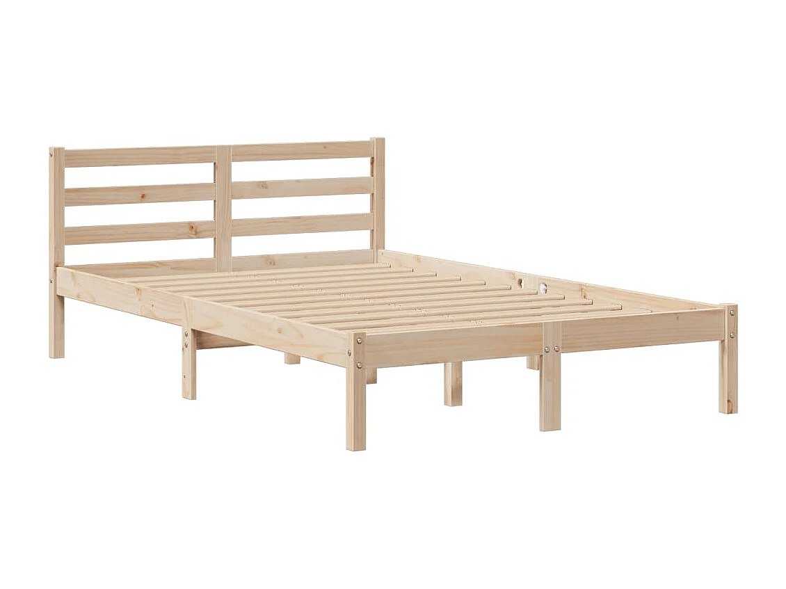 Boekenkastbed zonder matras 135x190 cm massief grenenhout