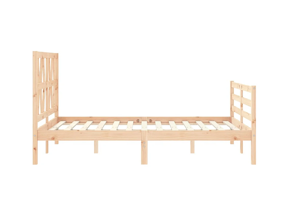 Bedframe zonder matras 120x200 cm massief hout