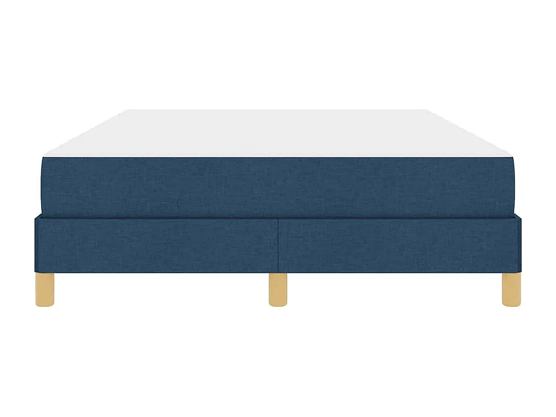 Letto Box Spring blu e marrone 160 x 200 cm