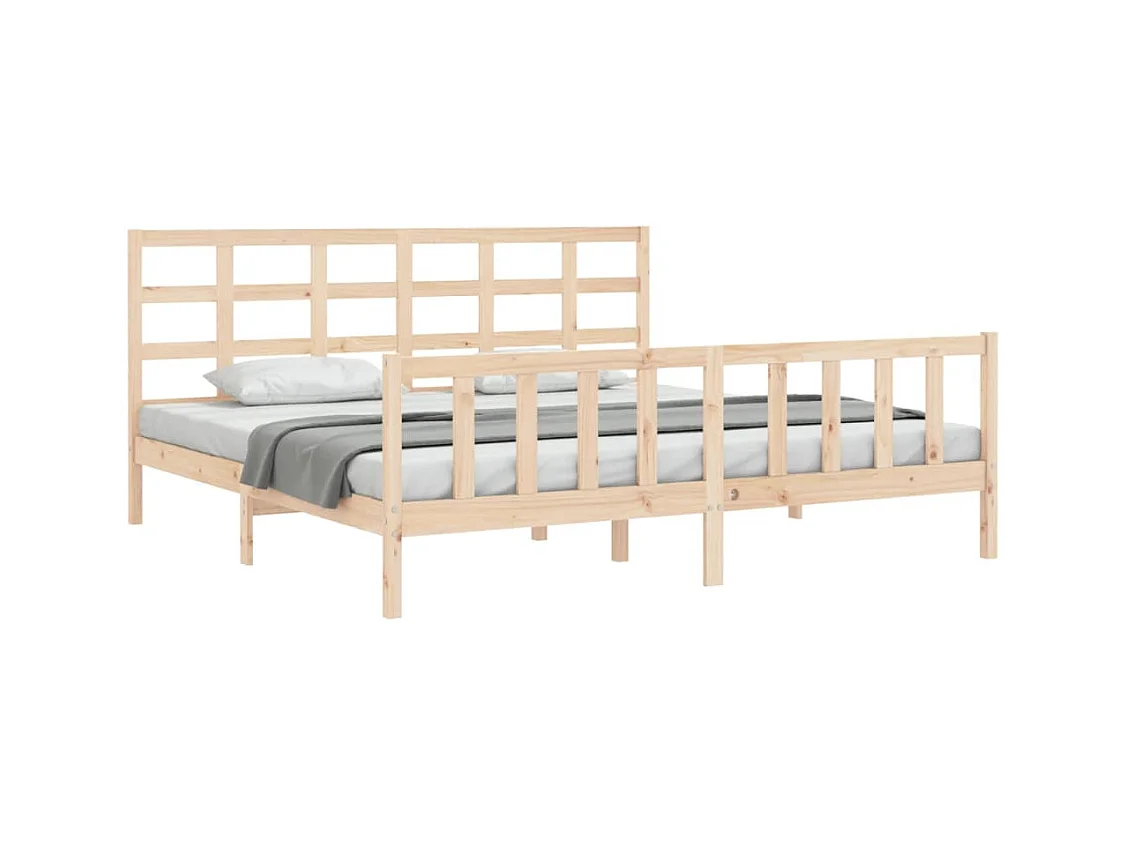 Bettgestell ohne Matratze 160x200 cm Kiefer Massivholz