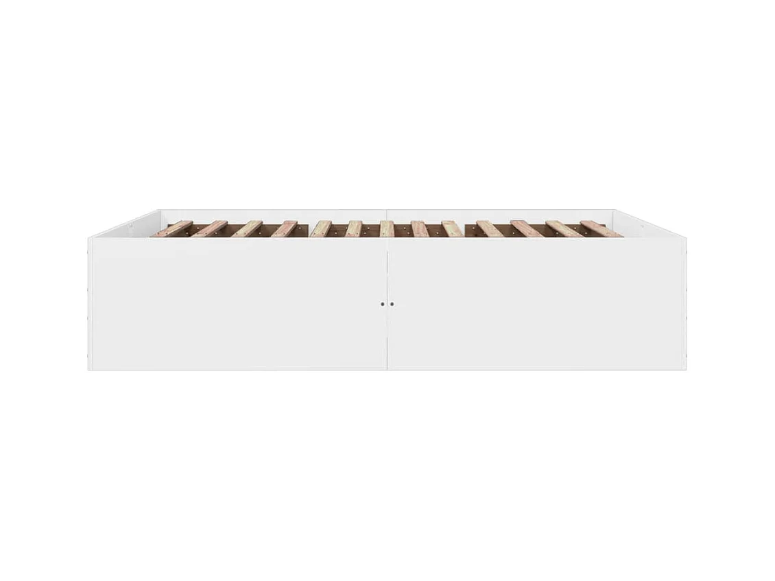 Estructura de cama sin colchón blanca 160x200 cm