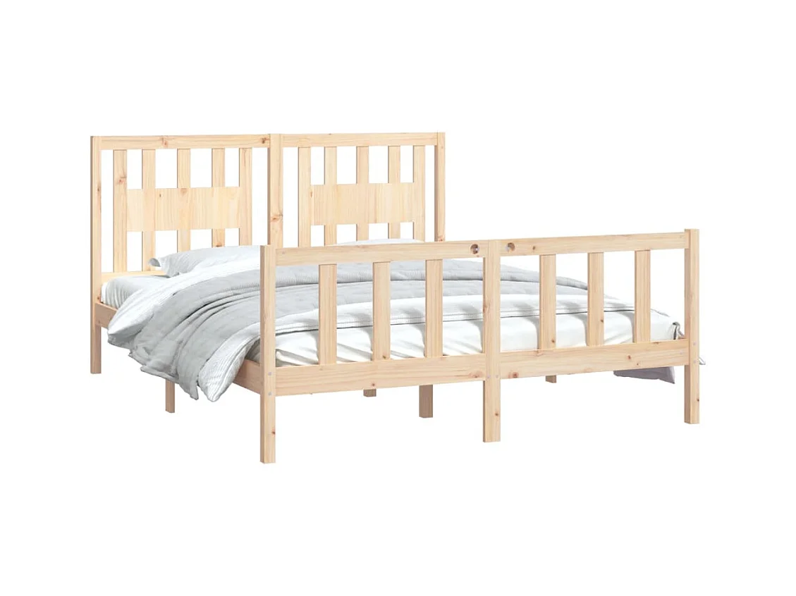 Bettgestell ohne Matratze Kiefer Massivholz 160x200 cm