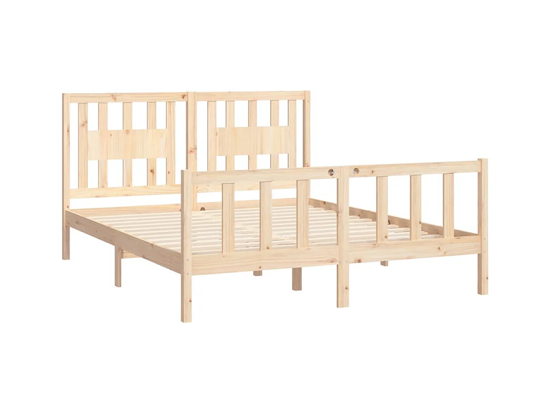 Bettgestell ohne Matratze Kiefer Massivholz 160x200 cm