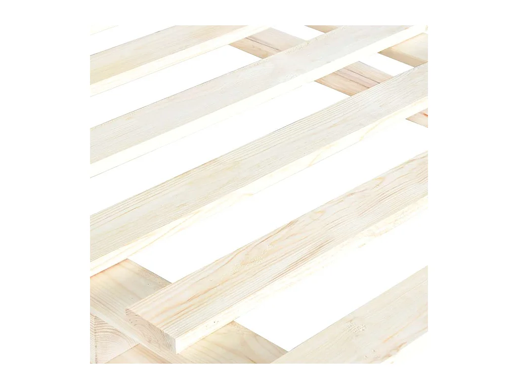 Bedframe zonder matras met massief houten hoofdeinde