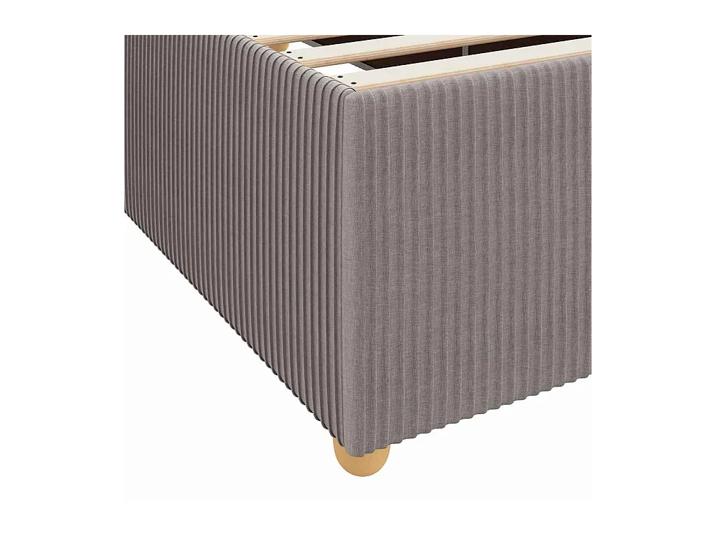 Bedframe met matras Taupe 120 x 200 cm stof