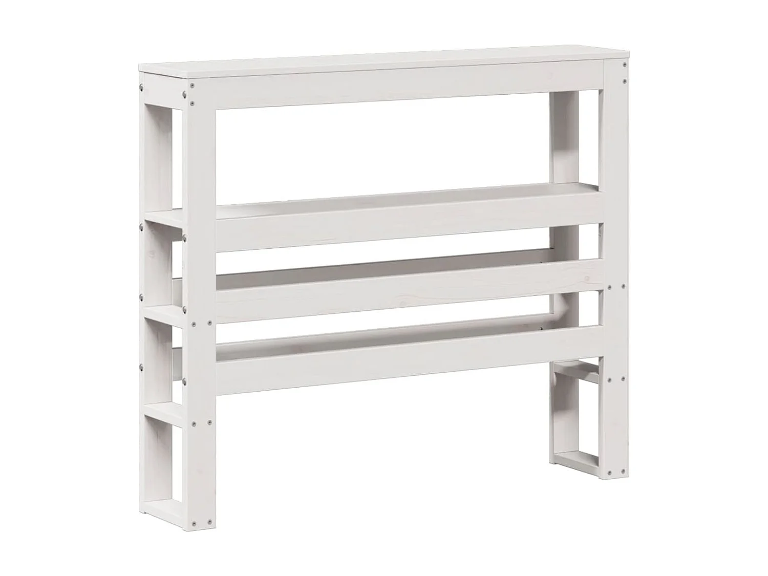 Bedframe zonder matras wit 75x190 cm massief grenenhout