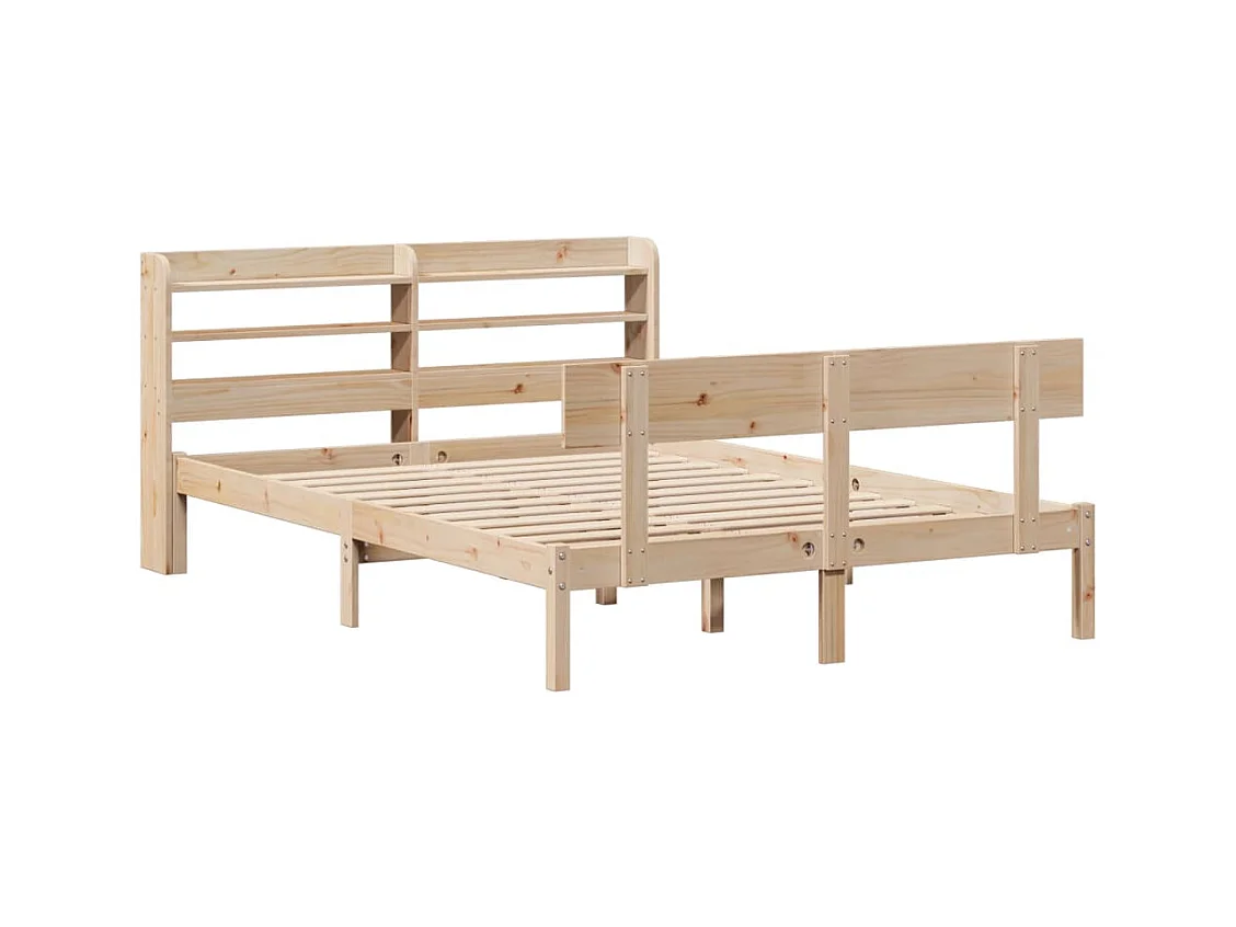 Bedframe zonder matras 150x200 cm massief grenenhout