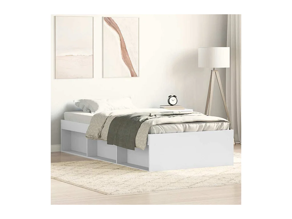Bedframe zonder witte matras 90x190 cm