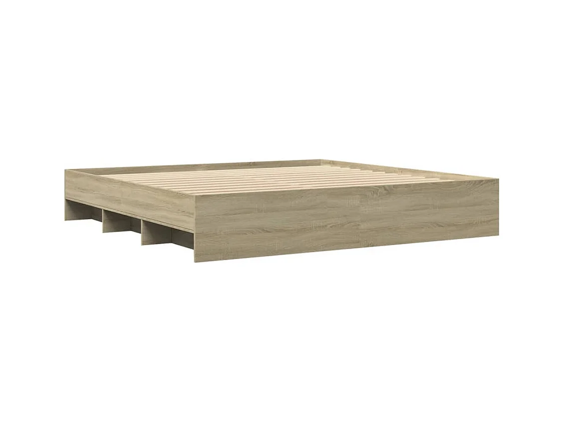 Bedframe zonder matras Sonoma eiken 180x200 cm