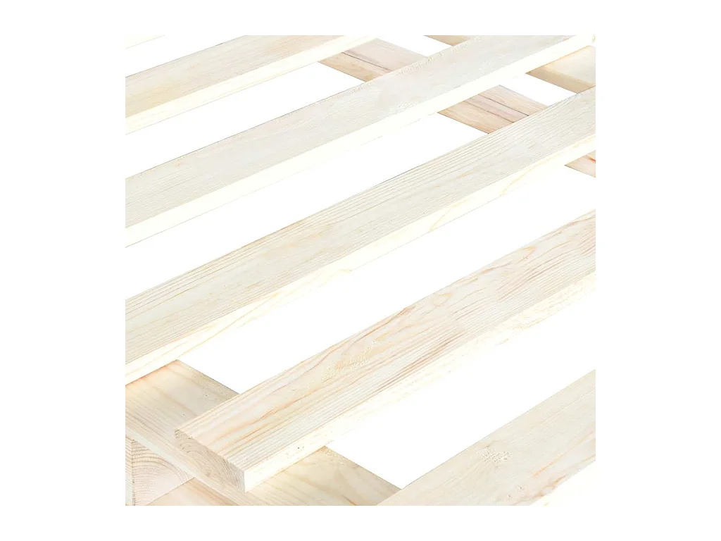 Bedframe zonder matras met massief houten hoofdeinde