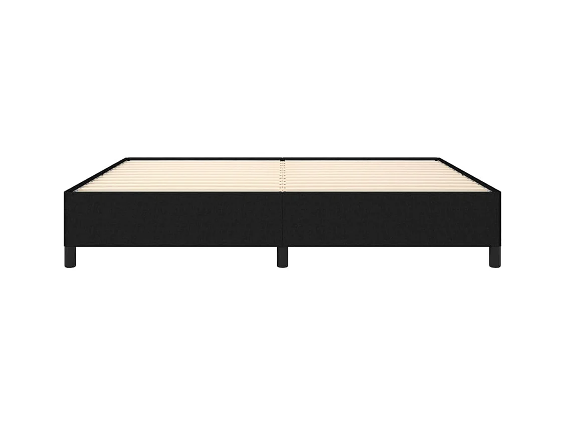 Struttura letto senza materasso tessuto nero 200x200 cm