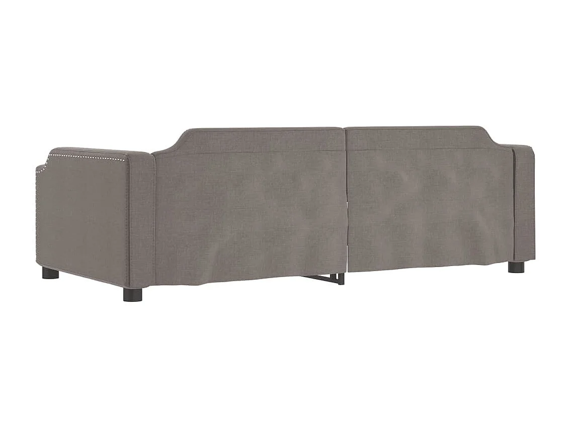 Taupe slaapbank 100x200 cm stof